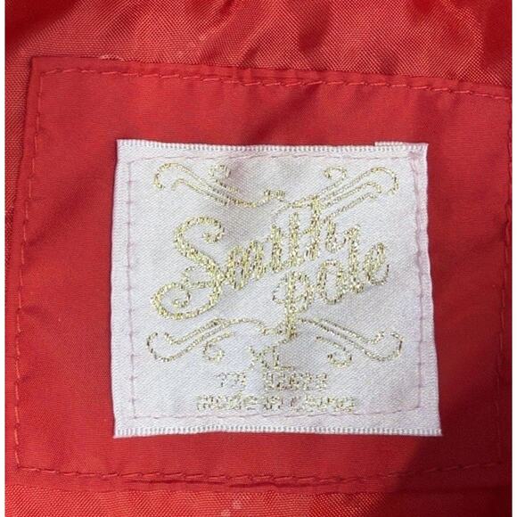 Southpole Y2K Puffer Jacket Coat Parka Red Womens Zipper Hooded Warmth XL - Picture 5 of 8